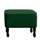 Kit 2 Poltronas Com Namoradeira E Puff  Zoe Suede Verde