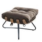 Kit 2 Poltronas Com Puff Banqueta Corino Bege