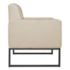 Kit 2 Poltronas Corano Base De Ferro Bali Bege/preto