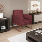 Kit 2 Poltronas Corano Base De Ferro Bali Bordô/bronze