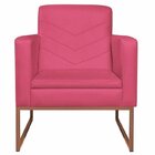 Kit 2 Poltronas Corano Base De Ferro Bali Pink/bronze
