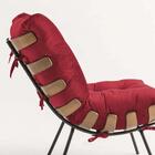 Kit 2 Poltronas Costela De Estar Suede Vermelho