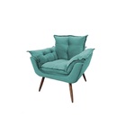 Kit 2 Poltronas Davi Opala Grande Sala Quarto Veludo - Turque