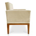 Kit 2 Poltronas Decorativa Amanda Suede Base Madeira Castanho