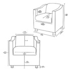 Kit 2 Poltronas Decorativa Ana Corano Cinza Pés Cromado - Pal