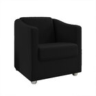 Kit 2 Poltronas Decorativa Ana Suede Pés Cromado - Pallazio -