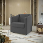 Kit 2 Poltronas Decorativa Ana Suede Pés Cromado - Pallazio -