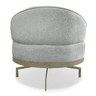 Kit 2 Poltronas Decorativa Andromeda Linho Bouclê Base Girató