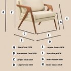 Kit 2 Poltronas Decorativa Braço De Madeira Mona Preto