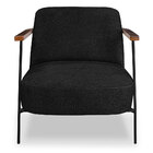 Kit 2 Poltronas Decorativa Celeste Linho Bouclê Base De Ferro