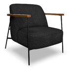 Kit 2 Poltronas Decorativa Celeste Linho Bouclê Base De Ferro