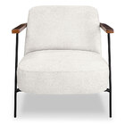 Kit 2 Poltronas Decorativa Celeste Linho Bouclê Bege Pérola B