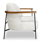 Kit 2 Poltronas Decorativa Celeste Linho Bouclê Bege Pérola B