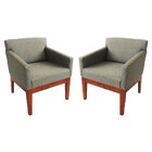 Kit 2 Poltronas Decorativa Estofada Sala Escritório 62 Cm Sta