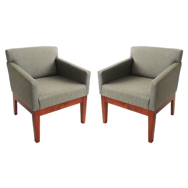 Kit 2 Poltronas Decorativa Estofada Sala Escritório 62 Cm Sta