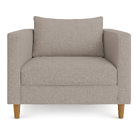 Kit 2 Poltronas Decorativa Helena Linho Capuccino Dal Poz Est