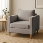 Kit 2 Poltronas Decorativa Helena Linho Capuccino Dal Poz Est