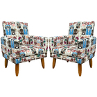 Kit 2 Poltronas Decorativa Infantil Confortável Para Quarto S