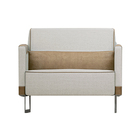 Kit 2 Poltronas Decorativa Lana Linho Off White G05 - Gran Be