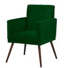 Kit 2 Poltronas Decorativa Lari Casa Recepção Suede Verde