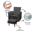 Kit 2 Poltronas Decorativa Lorena Para Sala De Estar E Quarto