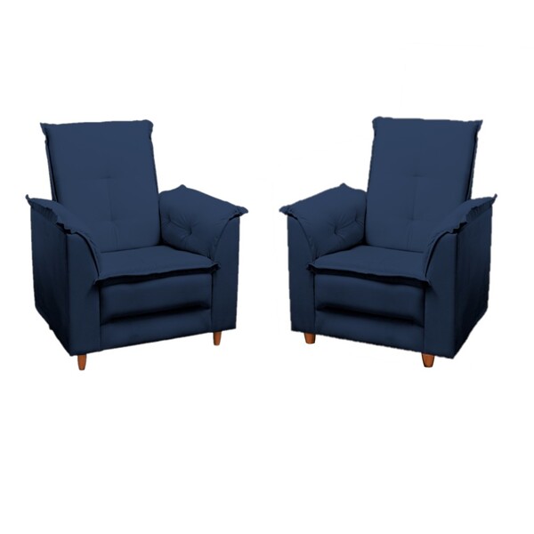 Kit 2 Poltronas Decorativa Lorena Para Sala De Estar E Quarto