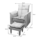 Kit 2 Poltronas Decorativa Lorena Para Sala De Estar E Quarto