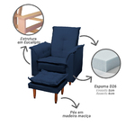 Kit 2 Poltronas Decorativa Lorena Para Sala De Estar E Quarto