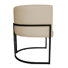 Kit 2 Poltronas Decorativa Luana Base Preta Pu Bege - Montana