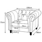 Kit 2 Poltronas Decorativa Maggiore Couro Preto G58 - Gran Be