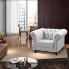 Kit 2 Poltronas Decorativa Maggiorecouro Branco G58 - Gran Be