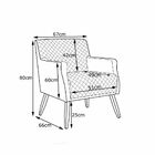 Kit 2 Poltronas Decorativa Nagoya Pés Madeira Veludo Azul G15