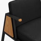 Kit 2 Poltronas Decorativa Newark Preto/cinamomo/preto - M. A