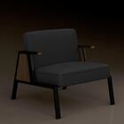 Kit 2 Poltronas Decorativa Newark Preto/imbuia/preto - M. Ara