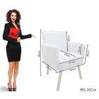 Kit 2 Poltronas Decorativa Nina Bege Star Confort