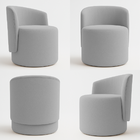 Kit 2 Poltronas Decorativa Organica para Sala Recepção Aura L