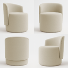 Kit 2 Poltronas Decorativa Organica para Sala Recepção Aura L