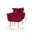 Kit 2 Poltronas Decorativa Para Sala  Escritorio E Recepção +