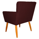 Kit 2 Poltronas Decorativa Para Sala De Estar Cecília Suede B