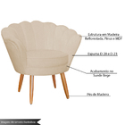 Kit 2 Poltronas Decorativa Para Sala De Estar Petala Suede Be