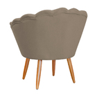 Kit 2 Poltronas Decorativa Para Sala De Estar Petala Suede Ca