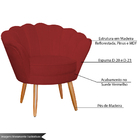 Kit 2 Poltronas Decorativa Para Sala De Estar Petala Suede Ve