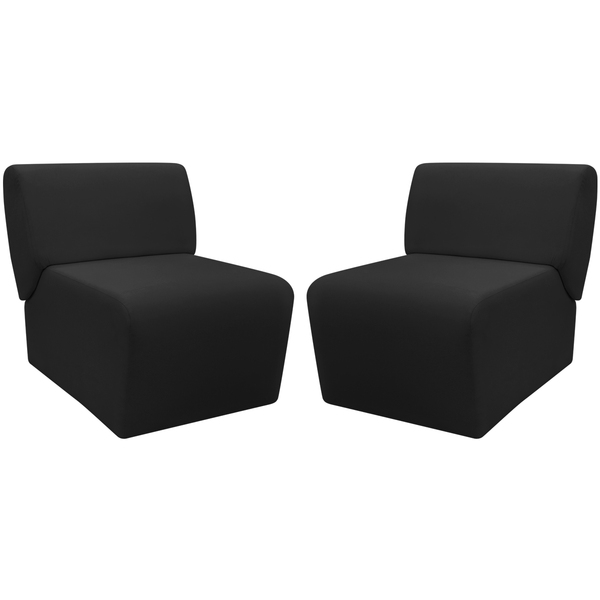 Kit 2 Poltronas Decorativa Para Sala Manicure Consultório Esc