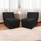 Kit 2 Poltronas Decorativa Para Sala Manicure Consultório Esc