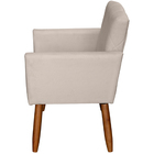 Kit 2 Poltronas Decorativa Para Sala Recepção Beatriz Suede B