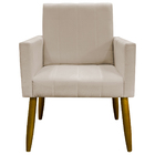 Kit 2 Poltronas Decorativa Para Sala Recepção Consultório Esc