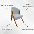 Kit 2 Poltronas Decorativa Para Sala Recepção Consultório Esc