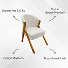 Kit 2 Poltronas Decorativa Para Sala Recepção Consultório Esc