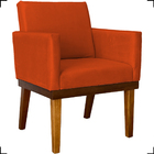 Kit 2 Poltronas Decorativa Para Sala Recepção Consultório Esc