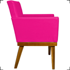 Kit 2 Poltronas Decorativa Para Sala Recepção Consultório Esc